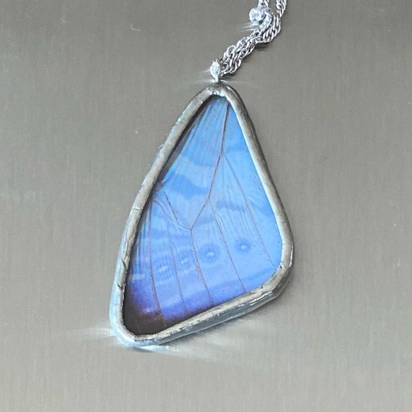 Sterling Silver 925 Butterfly Wing Pendant - Picture 6 of 14